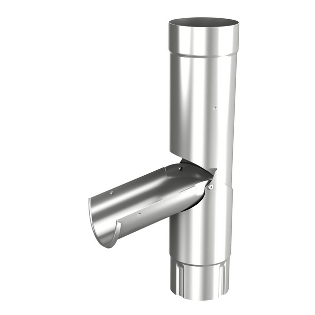 Produktbild föreställande artikeln UTKASTARE FÄLLB SILVER 90MM  från kategorin Takrännor & Rör